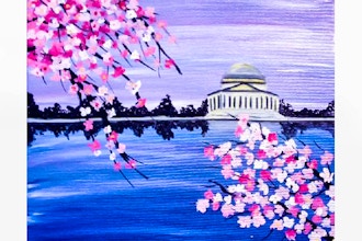 Virtual Paint Nite: DC Cherry Blossom (Ages 6 & up)